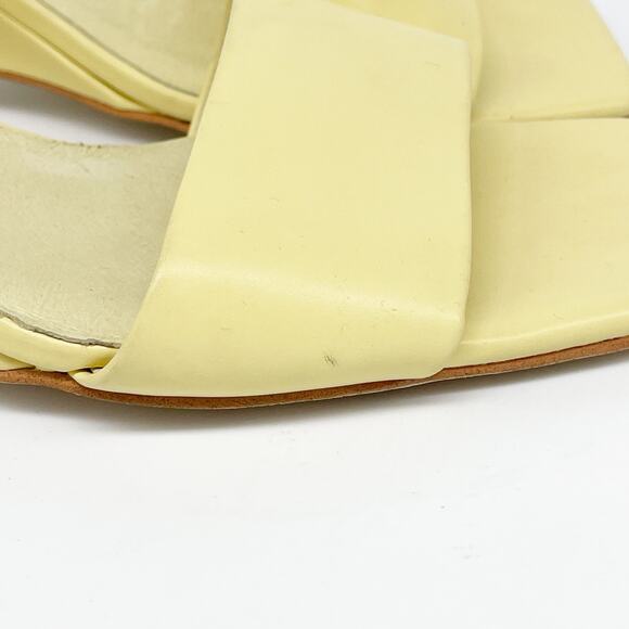 Jeffrey Campbell Women's Yellow Square Toe Mule Heels Size 7 - Picture 14 of 15